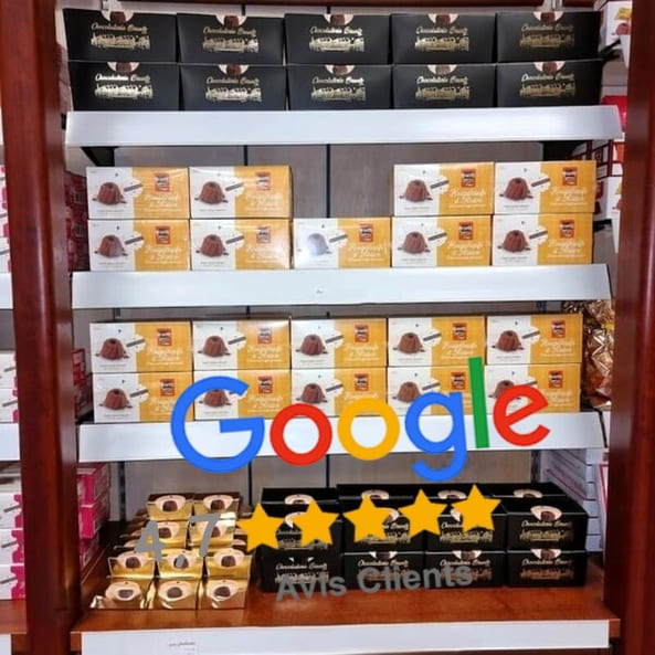 Chocolaterie Bruntz, très belle notation clients sur Google